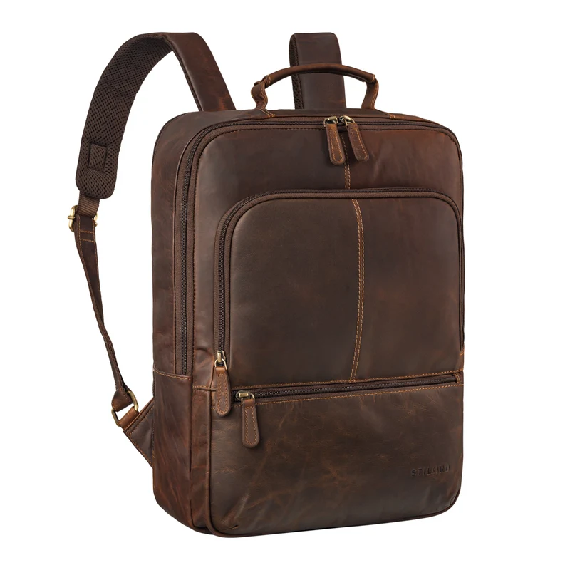 "Forest" Laptop Rucksack 15.6 Zoll Leder für Herren und Damen