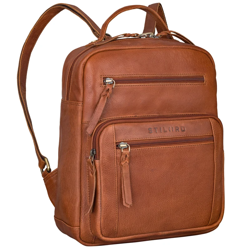 "Wilma" Eleganter Rucksack Frauen Klein Leder