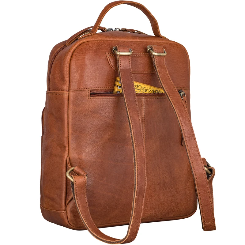 "Wilma" Eleganter Rucksack Frauen Klein Leder