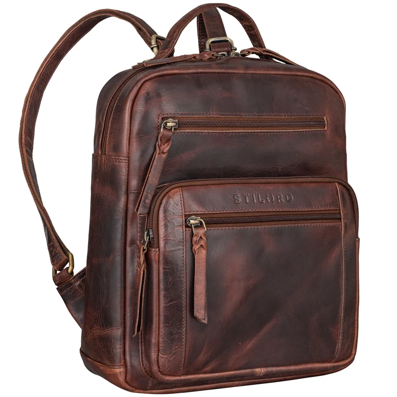 "Wilma" Eleganter Rucksack Frauen Klein Leder