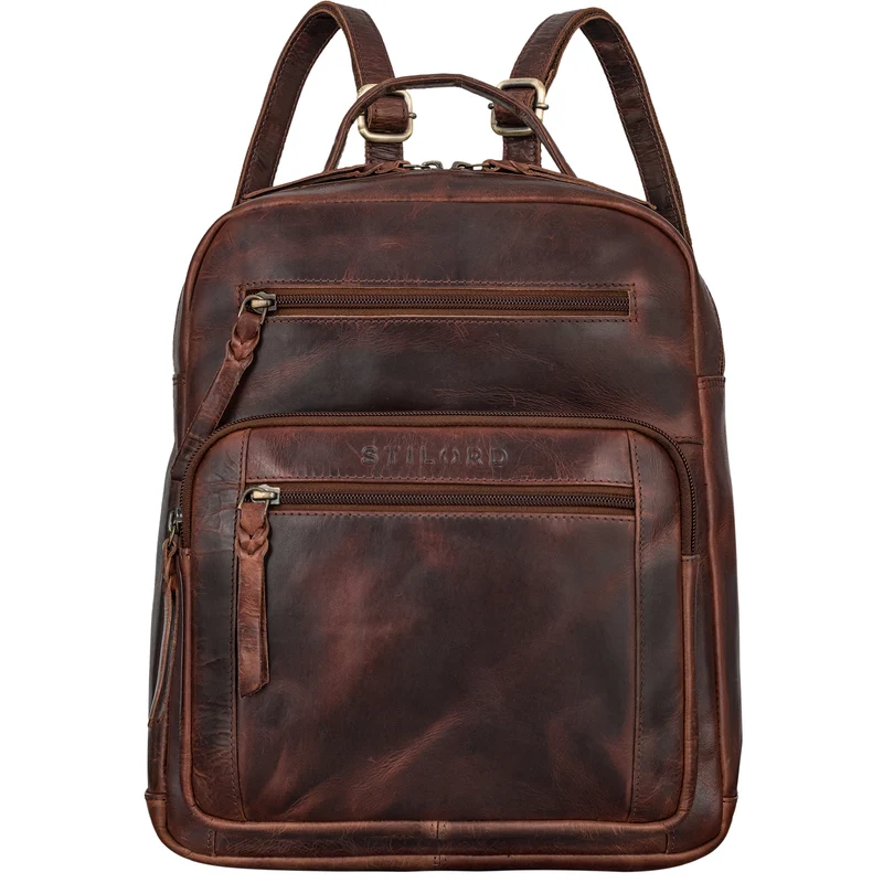 "Wilma" Eleganter Rucksack Frauen Klein Leder