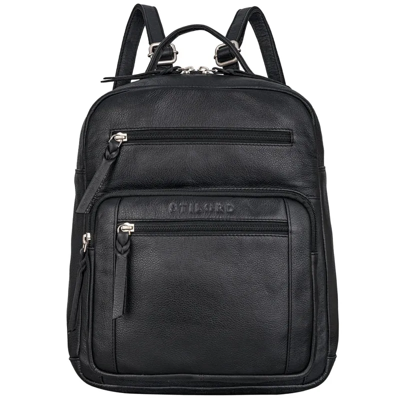"Wilma" Eleganter Rucksack Frauen Klein Leder