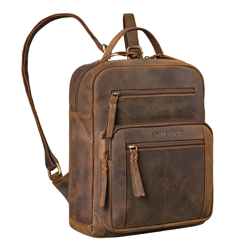 "Wilma" Eleganter Rucksack Frauen Klein Leder