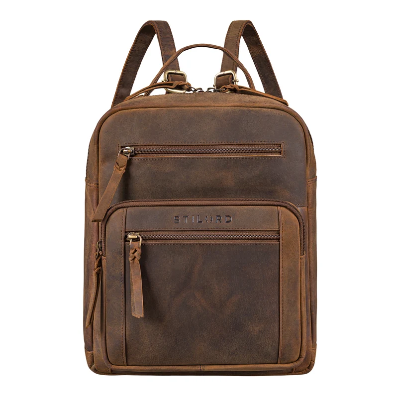 "Wilma" Eleganter Rucksack Frauen Klein Leder