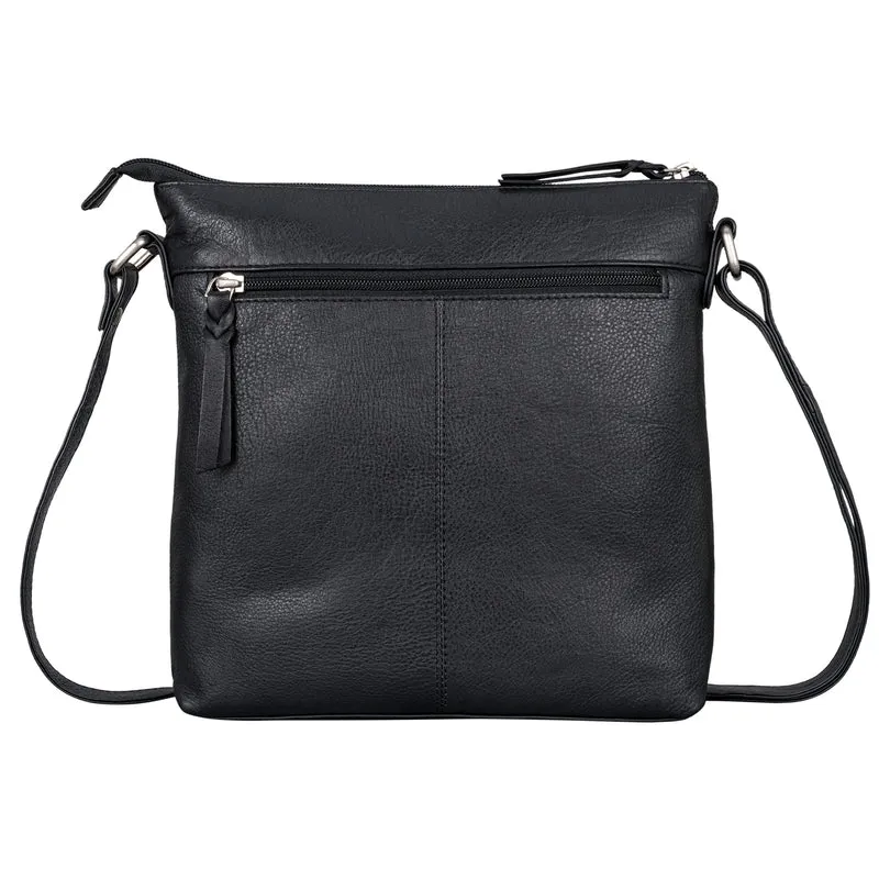 "Theodora" Vintage Leder Handtasche Damen Umhängetasche