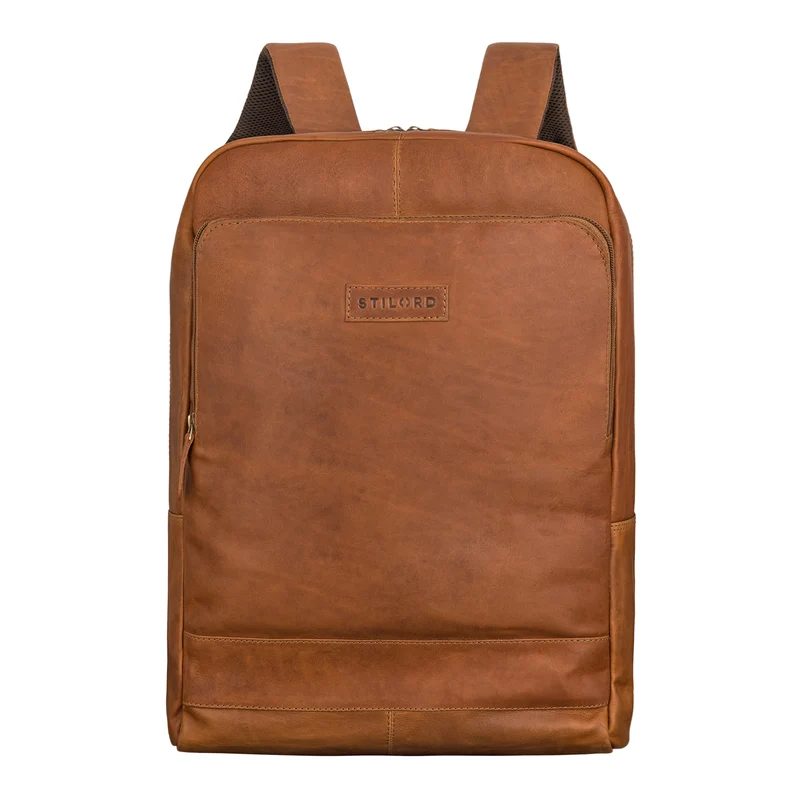 "Wilbert" Rucksack mit vielen Fächern Leder Vintage