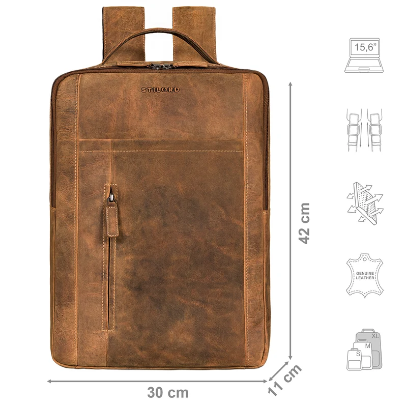 STILORD "Connor" Moderner Rucksack mit Laptopfach 15,6 Zoll