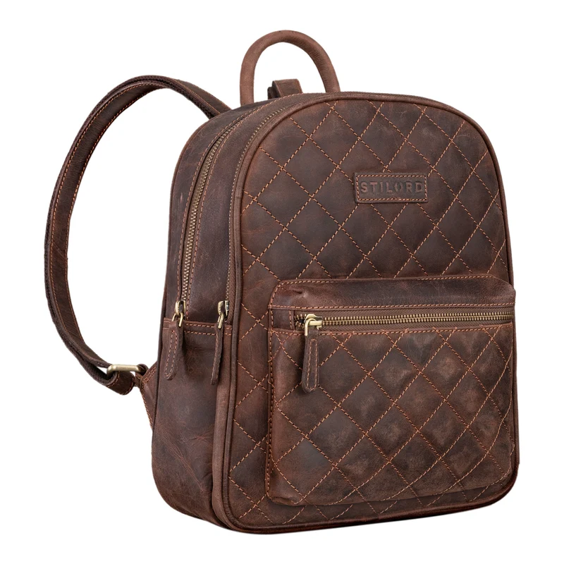 "Elira" Lederrucksack Damen Klein