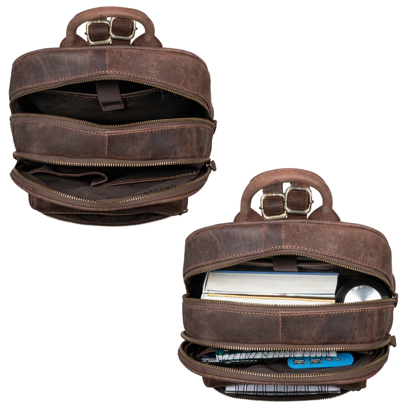 "Elira" Lederrucksack Damen Klein