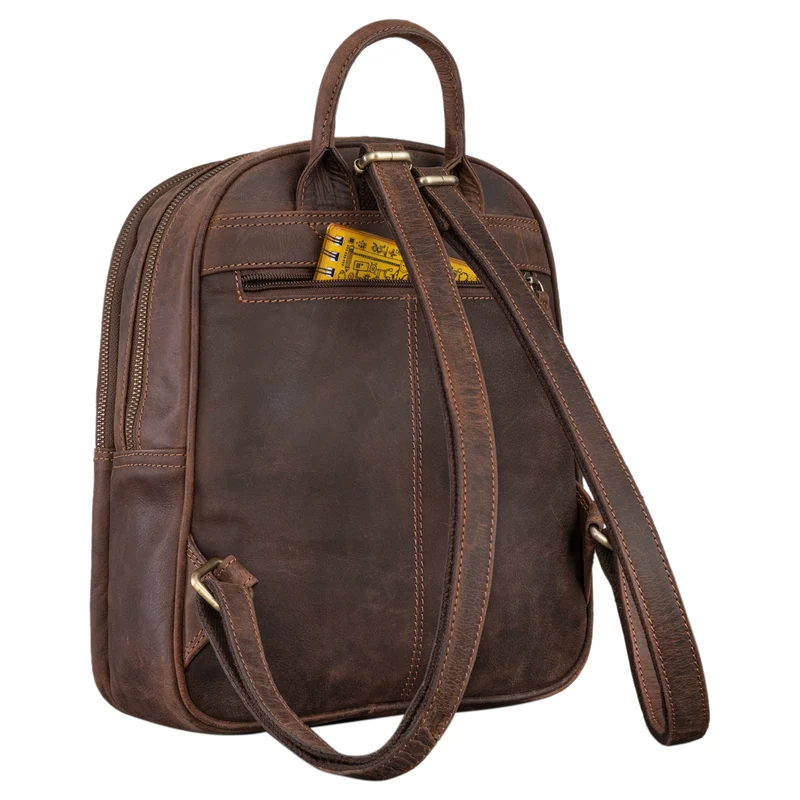 "Elira" Lederrucksack Damen Klein