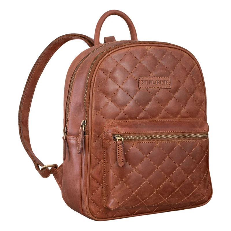 "Elira" Lederrucksack Damen Klein
