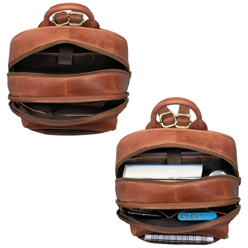 "Elira" Lederrucksack Damen Klein