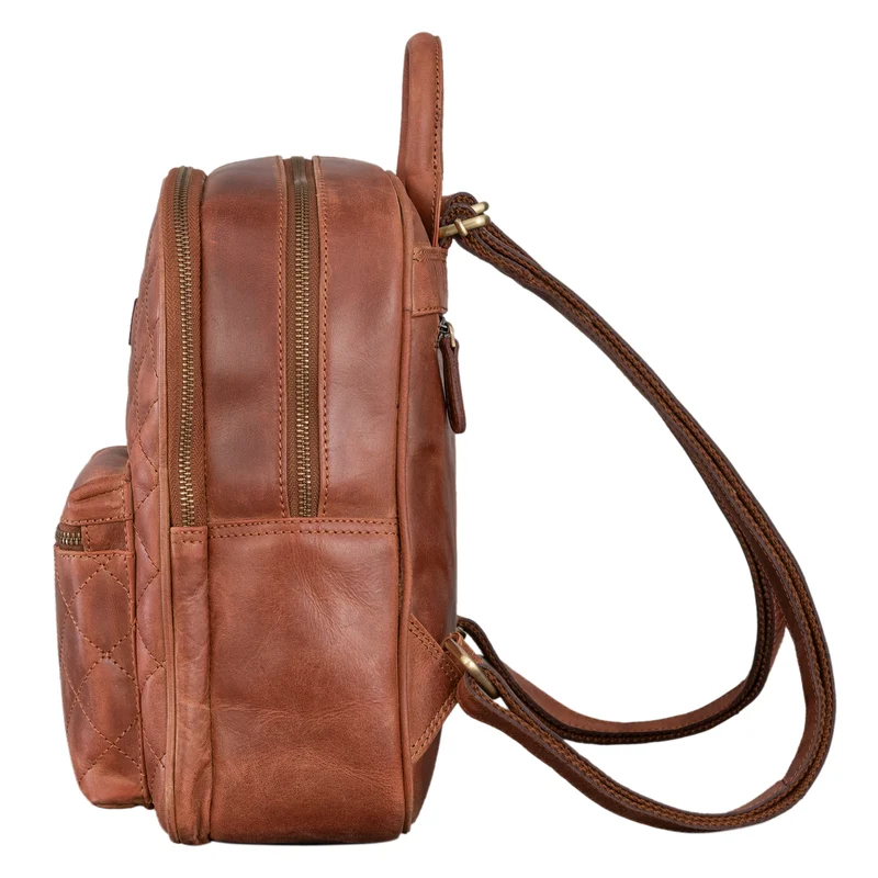 "Elira" Lederrucksack Damen Klein