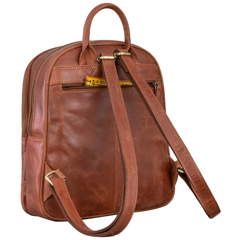 "Elira" Lederrucksack Damen Klein