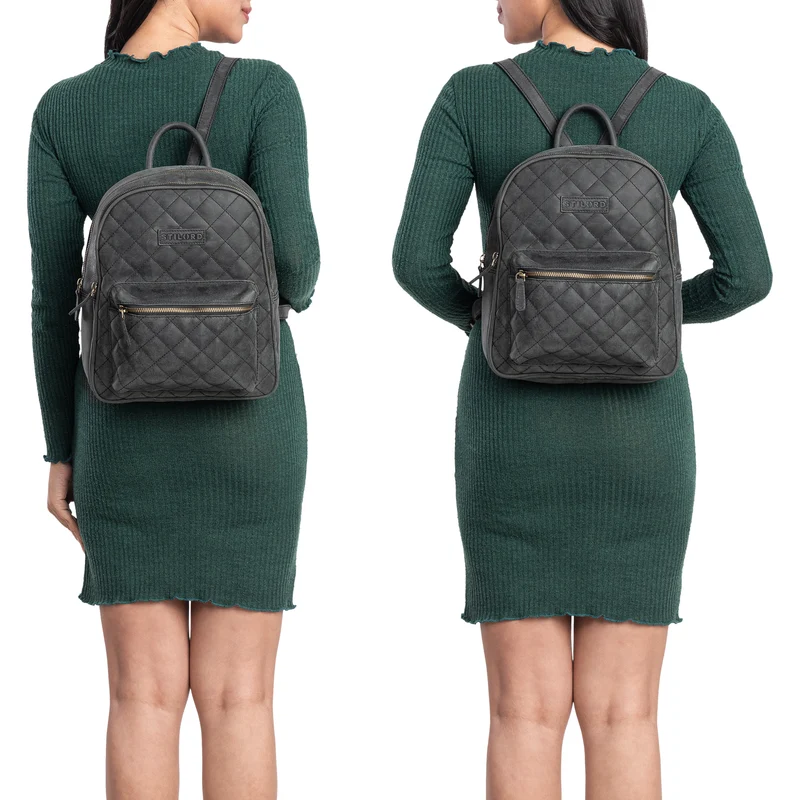 "Elira" Lederrucksack Damen Klein
