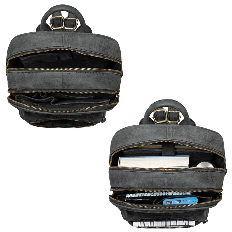 "Elira" Lederrucksack Damen Klein