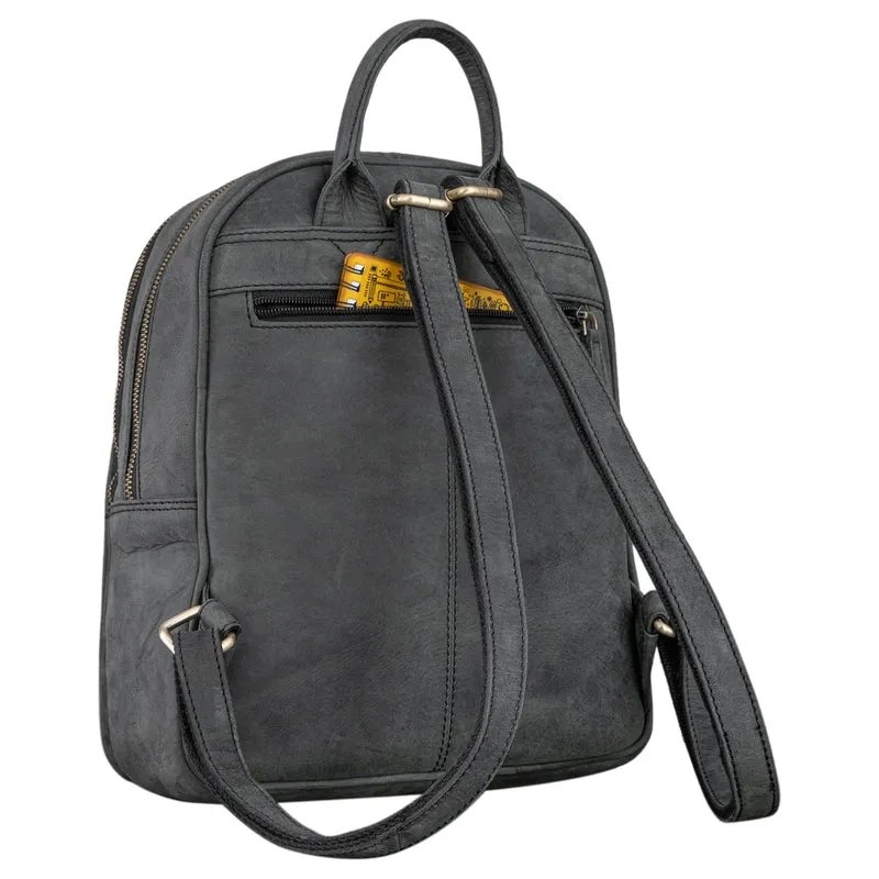 "Elira" Lederrucksack Damen Klein