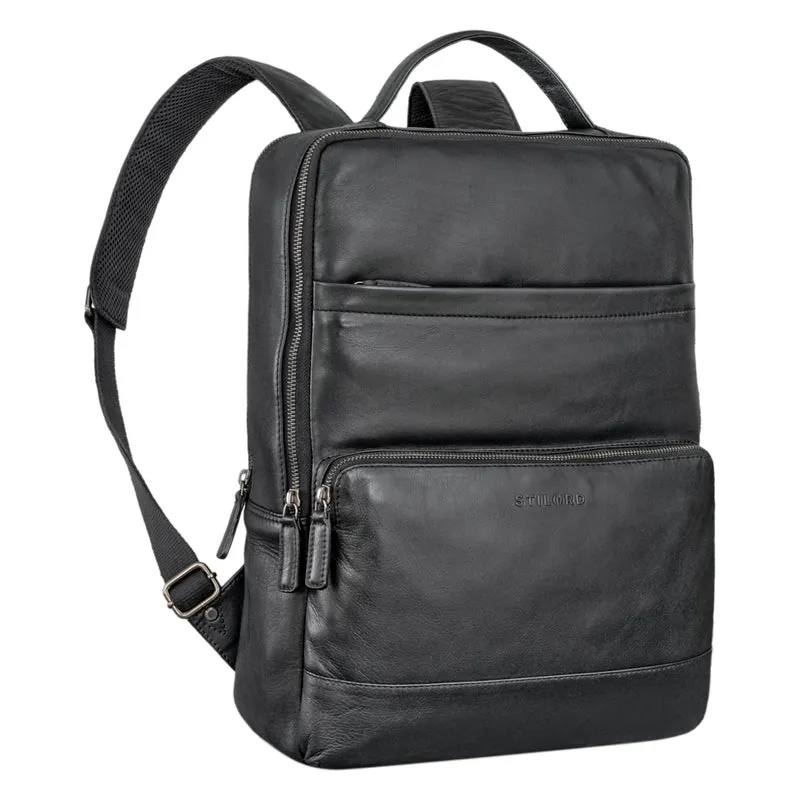 "Henning" Großer Lederrucksack Herren mit 16 Zoll Laptopfach