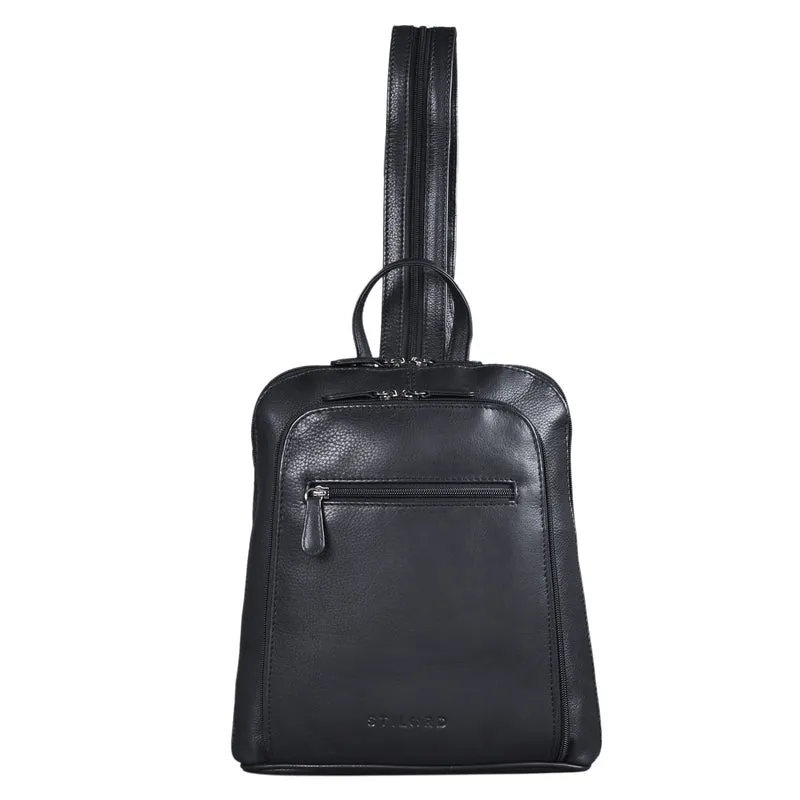 "May" Damen Rucksack Klein Leder Daypack Rucksackhandtasche Frauen
