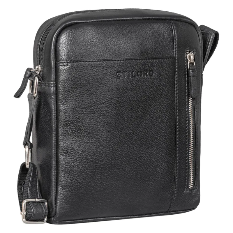 "Clint" Luxuriöse Schultertasche Herren klein Leder