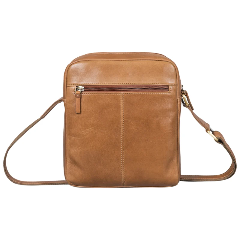 "Clint" Luxuriöse Schultertasche Herren klein Leder