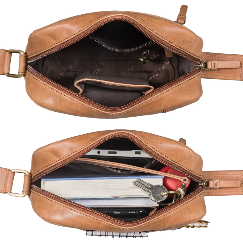 "Clint" Luxuriöse Schultertasche Herren klein Leder