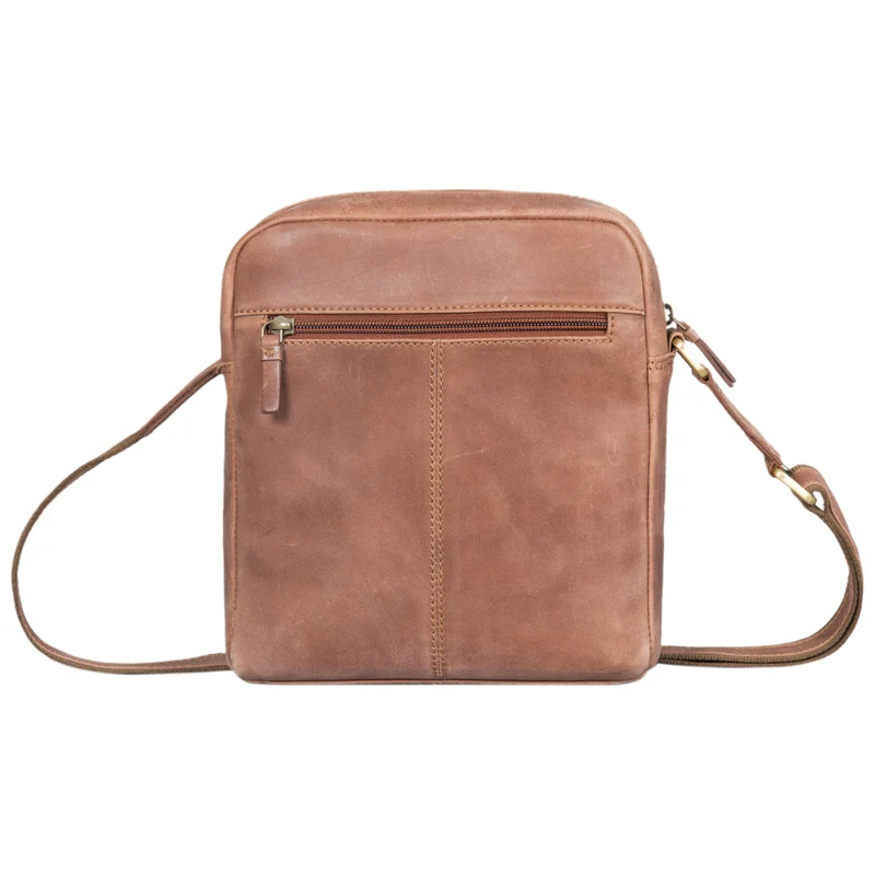 "Clint" Luxuriöse Schultertasche Herren klein Leder