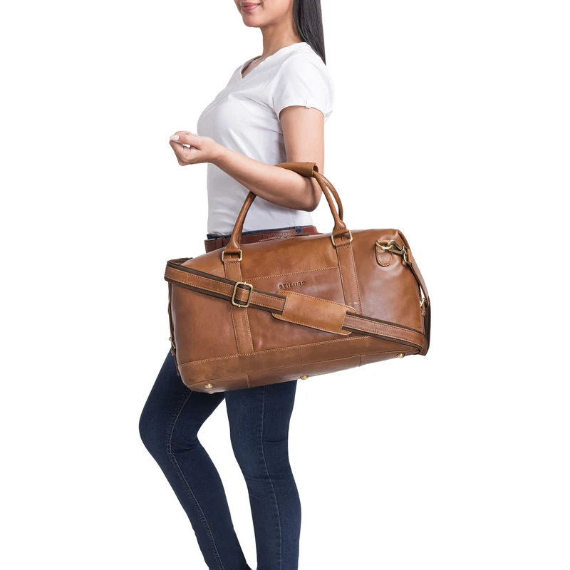 "Viator" Leder Reisetasche Weekender im Großformat für Damen Herren