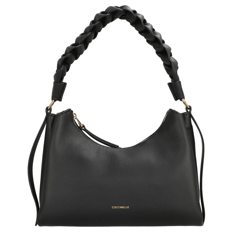 Coccinelle Boheme Grana Double - Henkeltasche S 30 cm (noir/cognac)