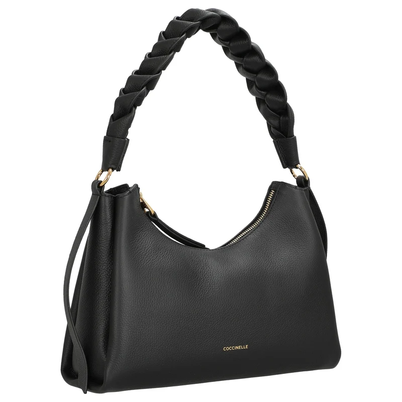 Coccinelle Boheme Grana Double - Henkeltasche S 30 cm (noir/cognac)