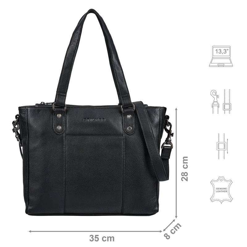 "Joy" Leder Shopper Damen Handtasche