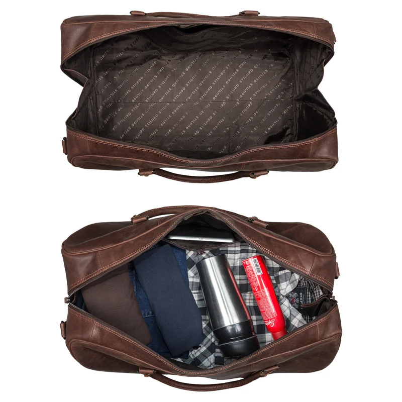 "Jarvis" exklusive Leder Reisetasche für Damen und Herren