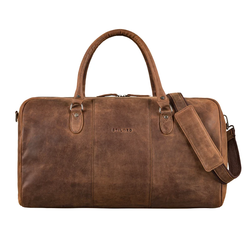 "Jarvis" exklusive Leder Reisetasche für Damen und Herren