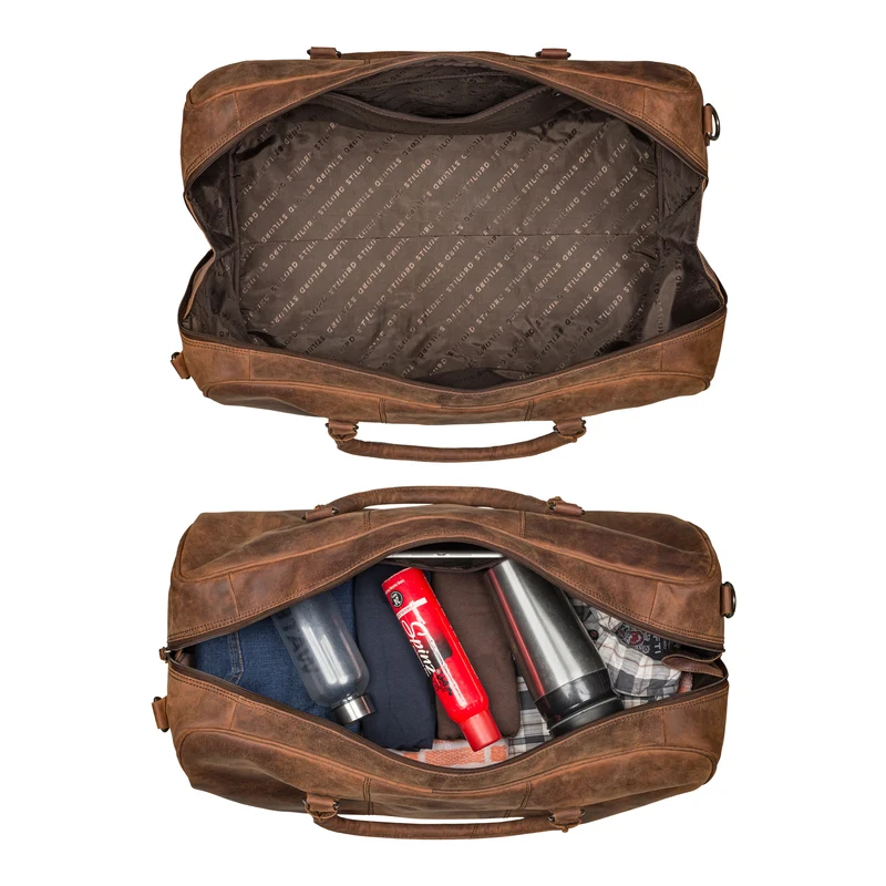 "Jarvis" exklusive Leder Reisetasche für Damen und Herren