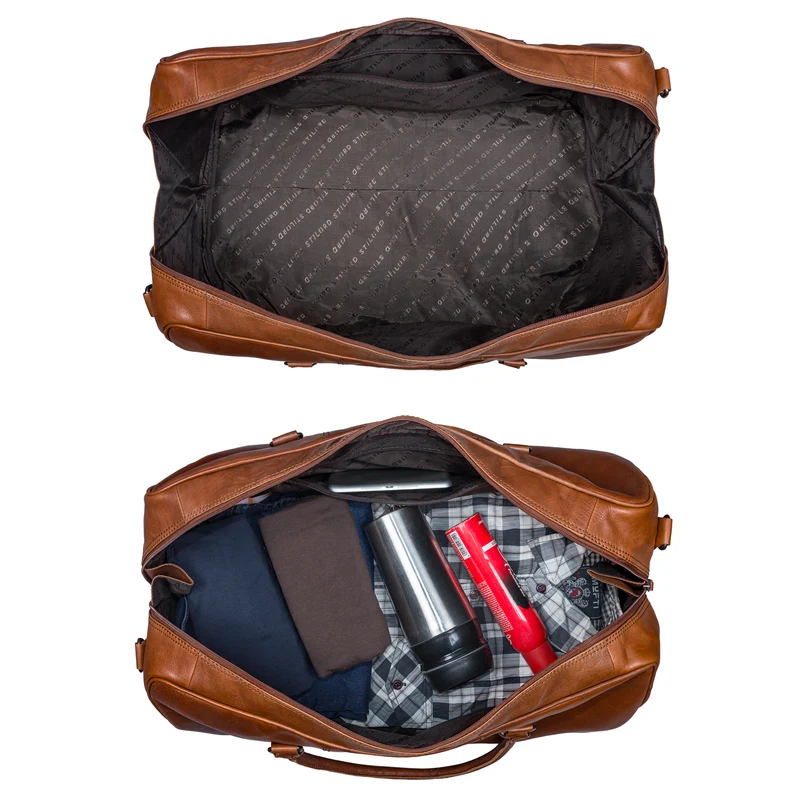 "Jarvis" exklusive Leder Reisetasche für Damen und Herren