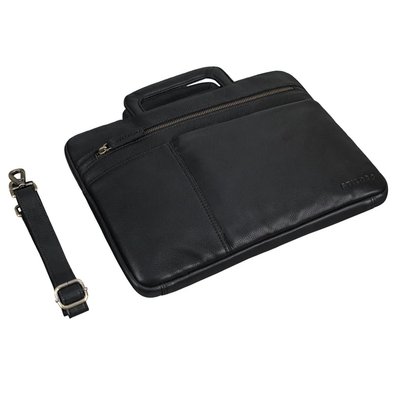 "Cole" Laptoptasche Leder Herren Schmal