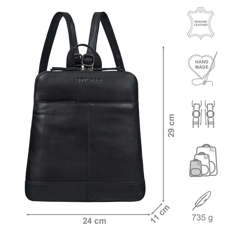 "Marlies" Leder Rucksack Damen klein