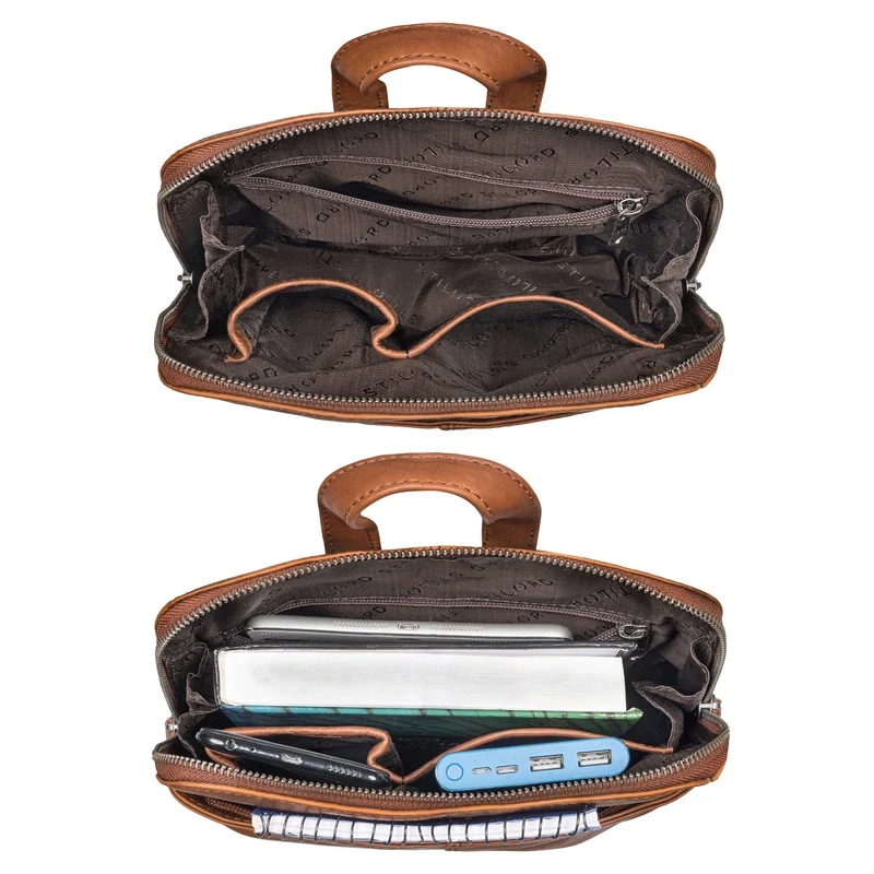 "Marlies" Leder Rucksack Damen klein