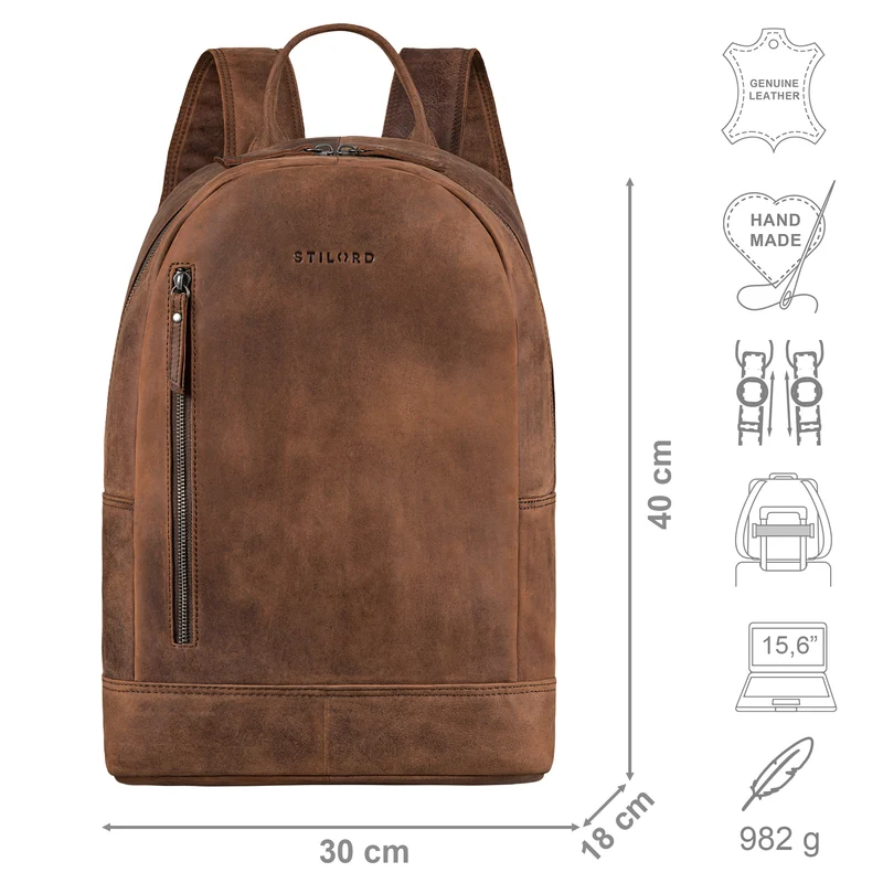 "Titus" Hochwertiger Laptoprucksack 15,6 Zoll