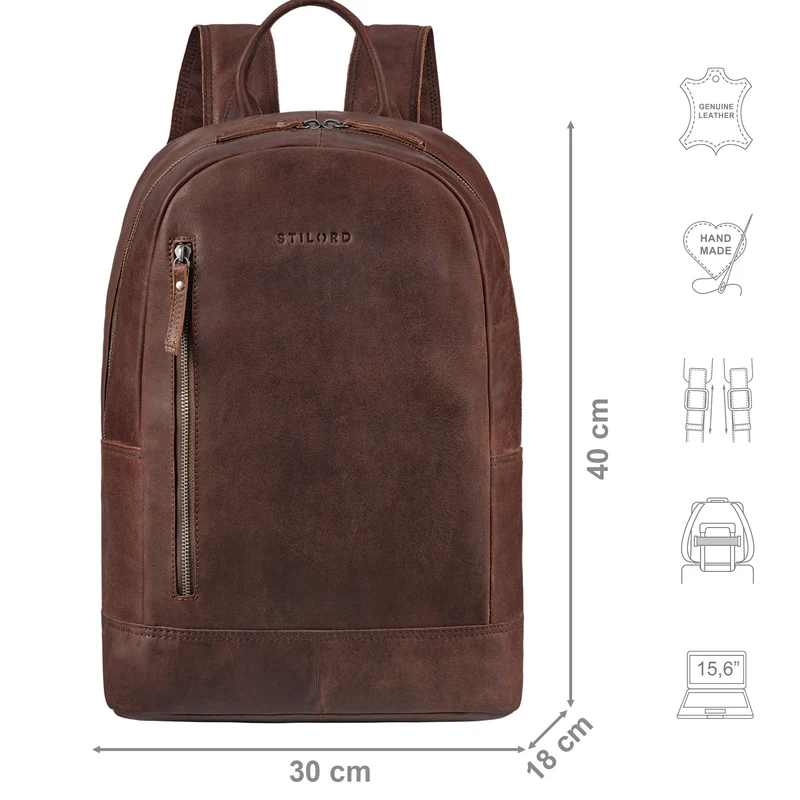 "Titus" Hochwertiger Laptoprucksack 15,6 Zoll