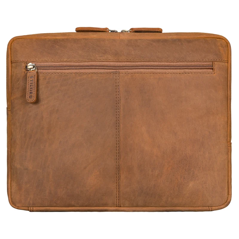 "Chuck" Stilvolle Laptoptasche Sleeve 15.6 Zoll Leder