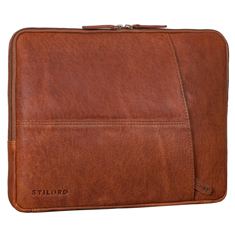 "Chuck" Stilvolle Laptoptasche Sleeve 15.6 Zoll Leder