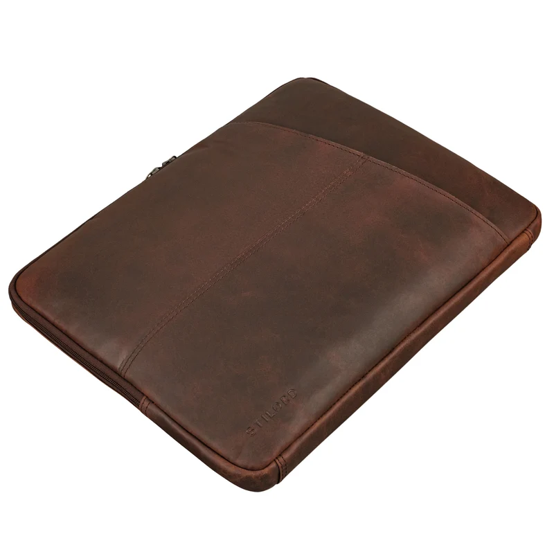 "Chuck" Stilvolle Laptoptasche Sleeve 15.6 Zoll Leder