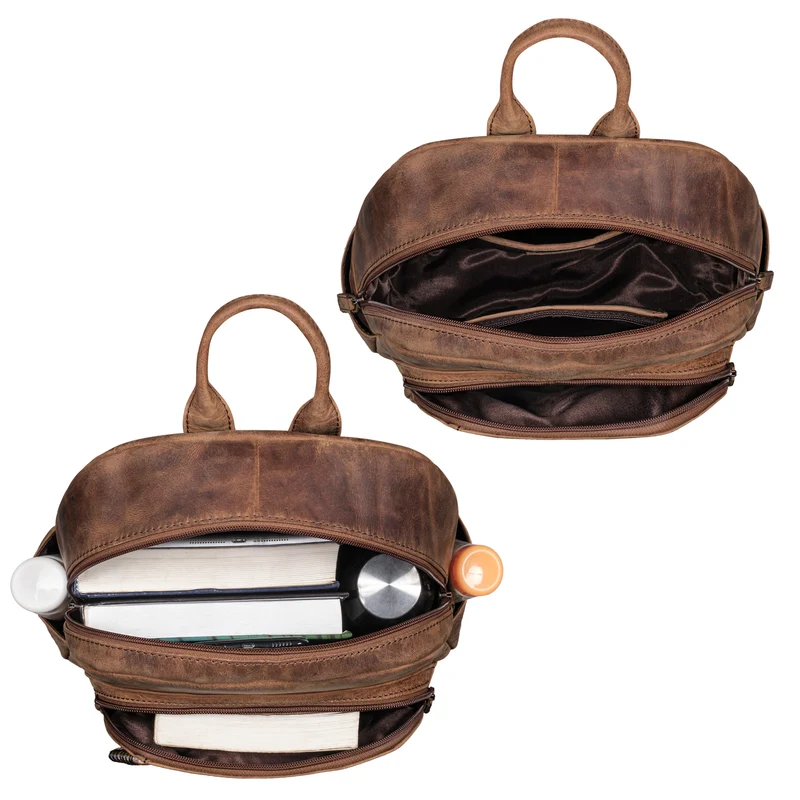 "Bente" Handlicher Rucksack Damen Leder