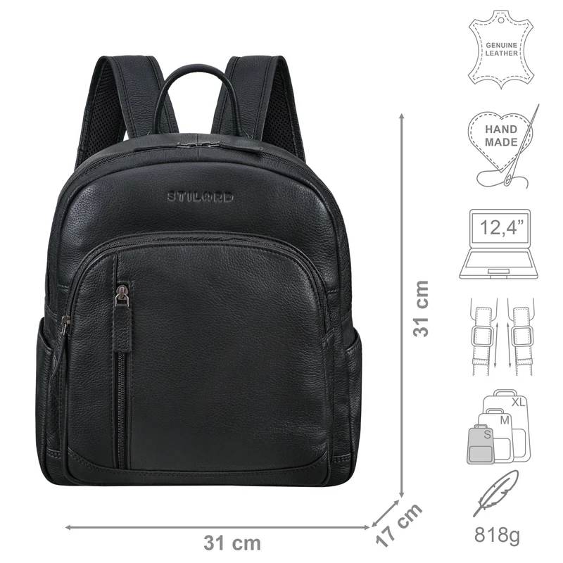 "Bente" Handlicher Rucksack Damen Leder