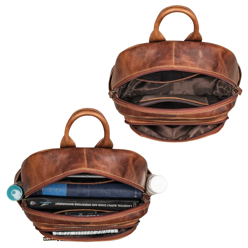 "Bente" Handlicher Rucksack Damen Leder