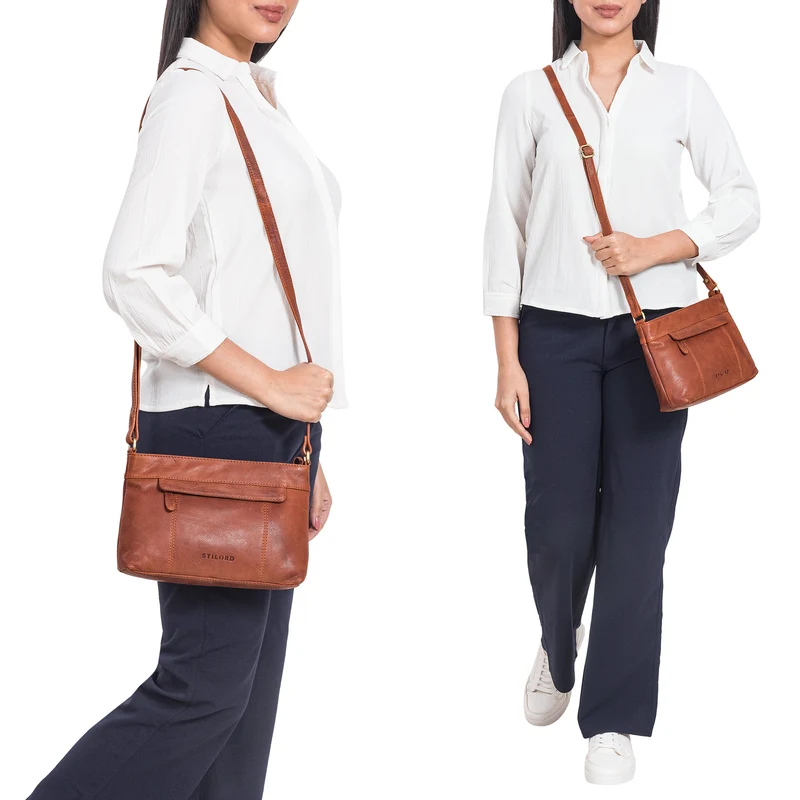 "Blair" Elegante Umhängetasche Klein Leder