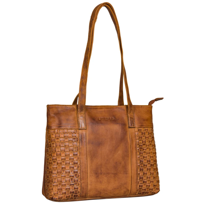 "Verena" Einzigartiger Leder Shopper Damen