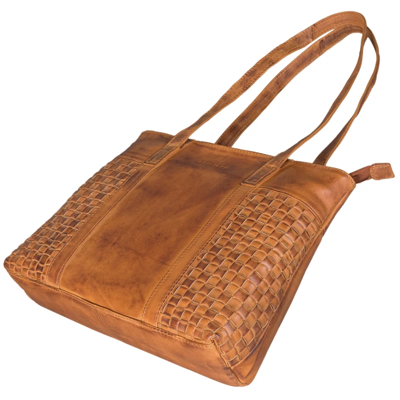 "Verena" Einzigartiger Leder Shopper Damen