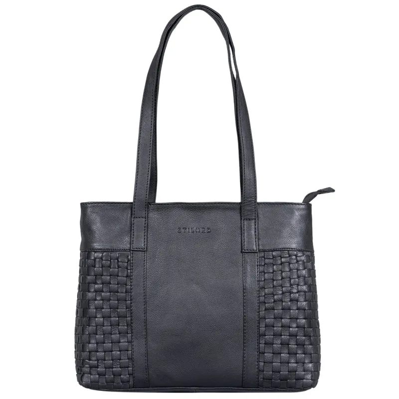"Verena" Einzigartiger Leder Shopper Damen